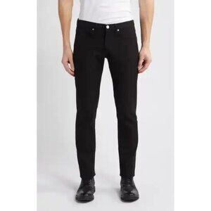 FRAME Mens Size 33 Black Mid Rise Straight Jeans Denim NEW